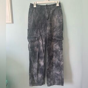 BDG Charcoal Acid Wash Cargo Pants